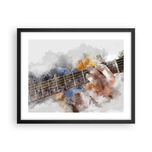 Poster în ramă neagră - Poezie între corzi - 50x40 cm