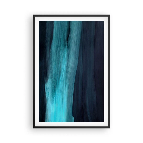 Poster în ramă neagră - Du-te cu fluxul - 61x91 cm