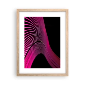 Poster în ramă de stejar deschis - Bulevardul de lumină - 30x40 cm