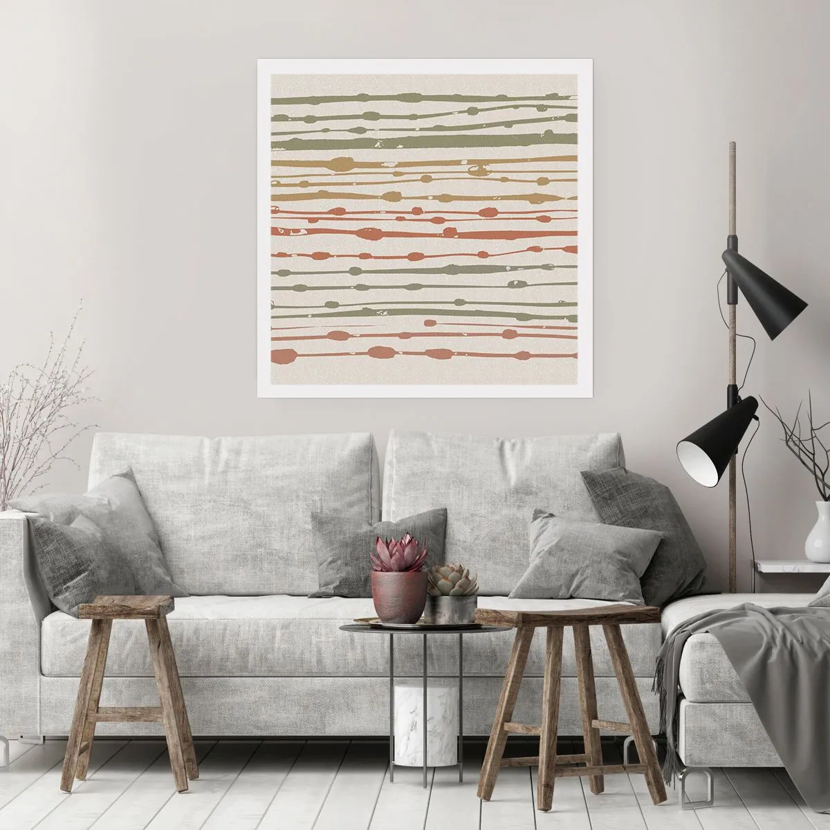 Poster - Notația culorilor muzicale - 40x40 cm