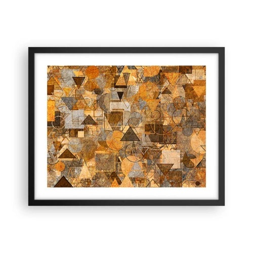 Poster în ramă neagră - Lumea băgată în formă - 50x40 cm