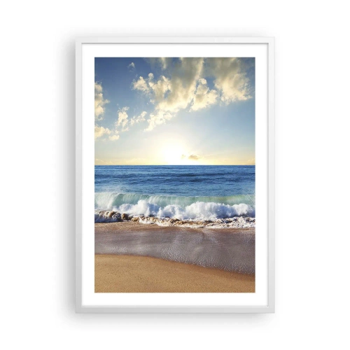 Poster în ramă albă - Mișcare și liniște în același timp - 50x70 cm