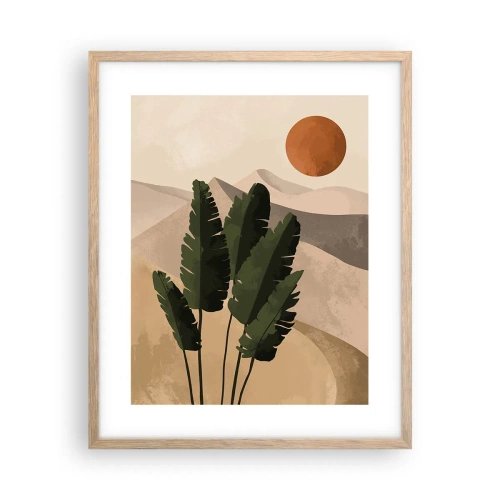 Poster în ramă de stejar deschis - Triumful vieții - 40x50 cm