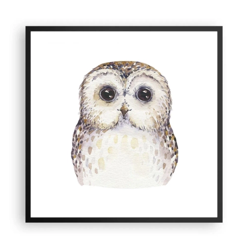 Poster în ramă neagră - Uită-te în ochii mei - 60x60 cm