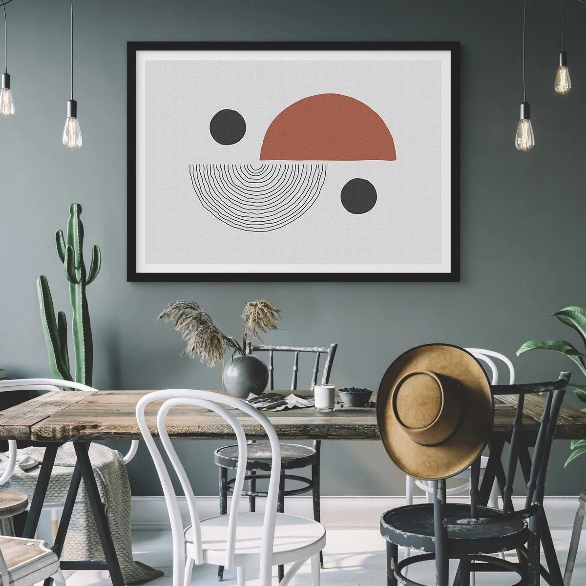 Poster în ramă neagră - Excelența roții - 70x50 cm