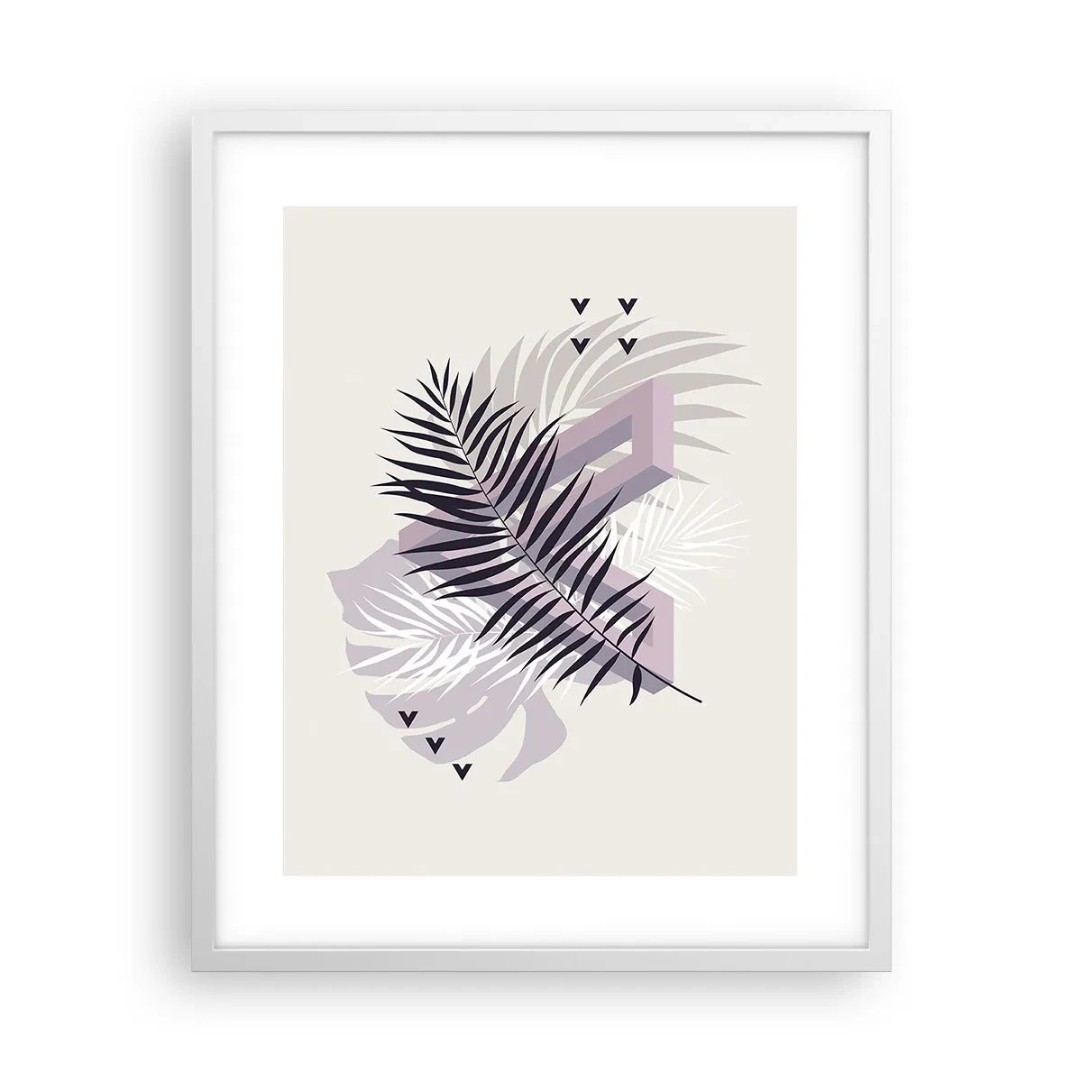 Poster în ramă albă - Umbra unei umbre - 40x50 cm