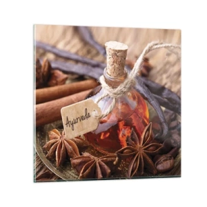 Tablou pe sticlă - Unitatea trupului și a spiritului - 60x60 cm