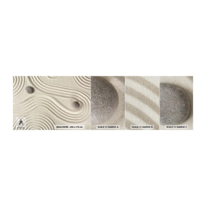 Mostră tapet Premium Canvas - Atingere de căldură - Abstracția, Bucată, Nisip - 100x30 cm