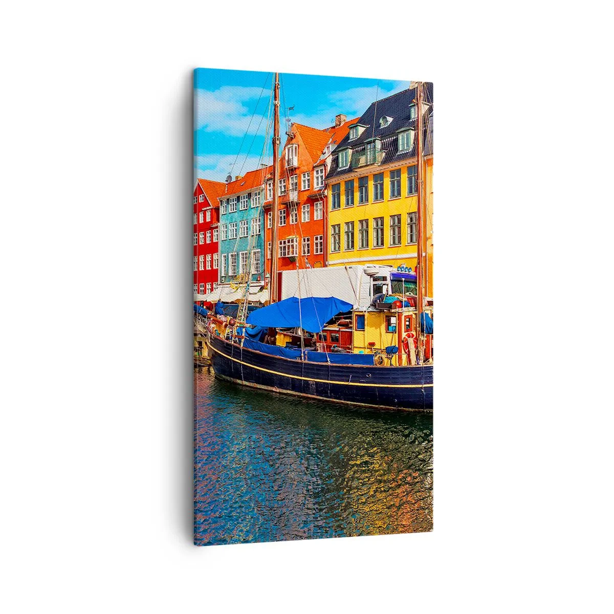 Tablou pe pânză - Portul vesel - 45x80 cm