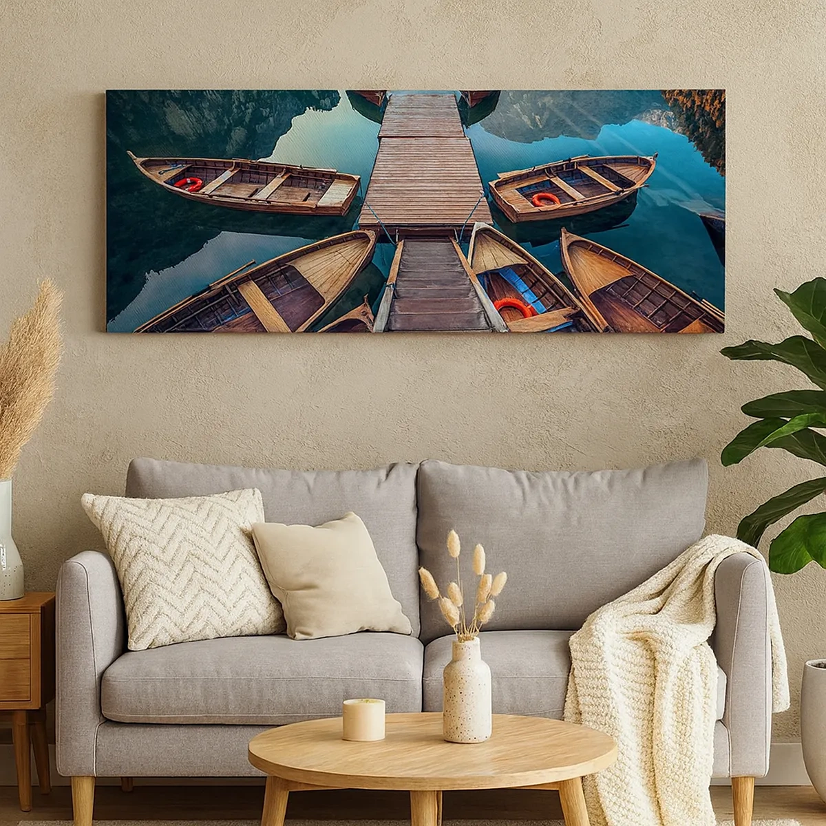 Tablou pe pânză - Așteptând în port - 30x30 cm