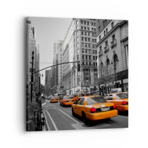 Tablou pe pânză - Soarele marelui oraș - 30x30 cm