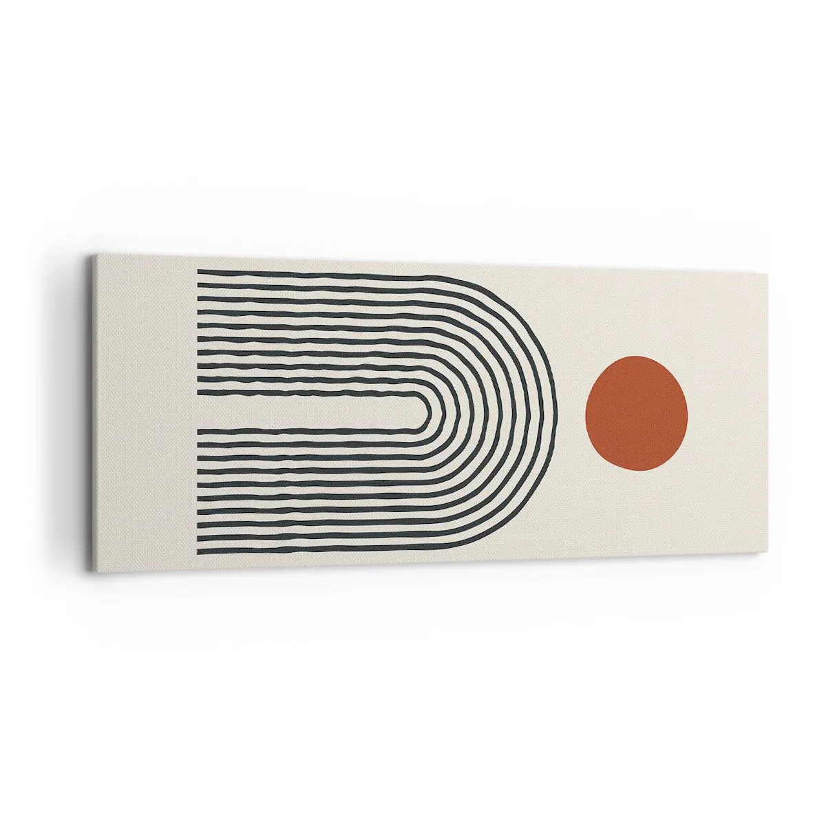 Tablou pe pânză - Magnetismul formelor și al culorilor - 120x50 cm