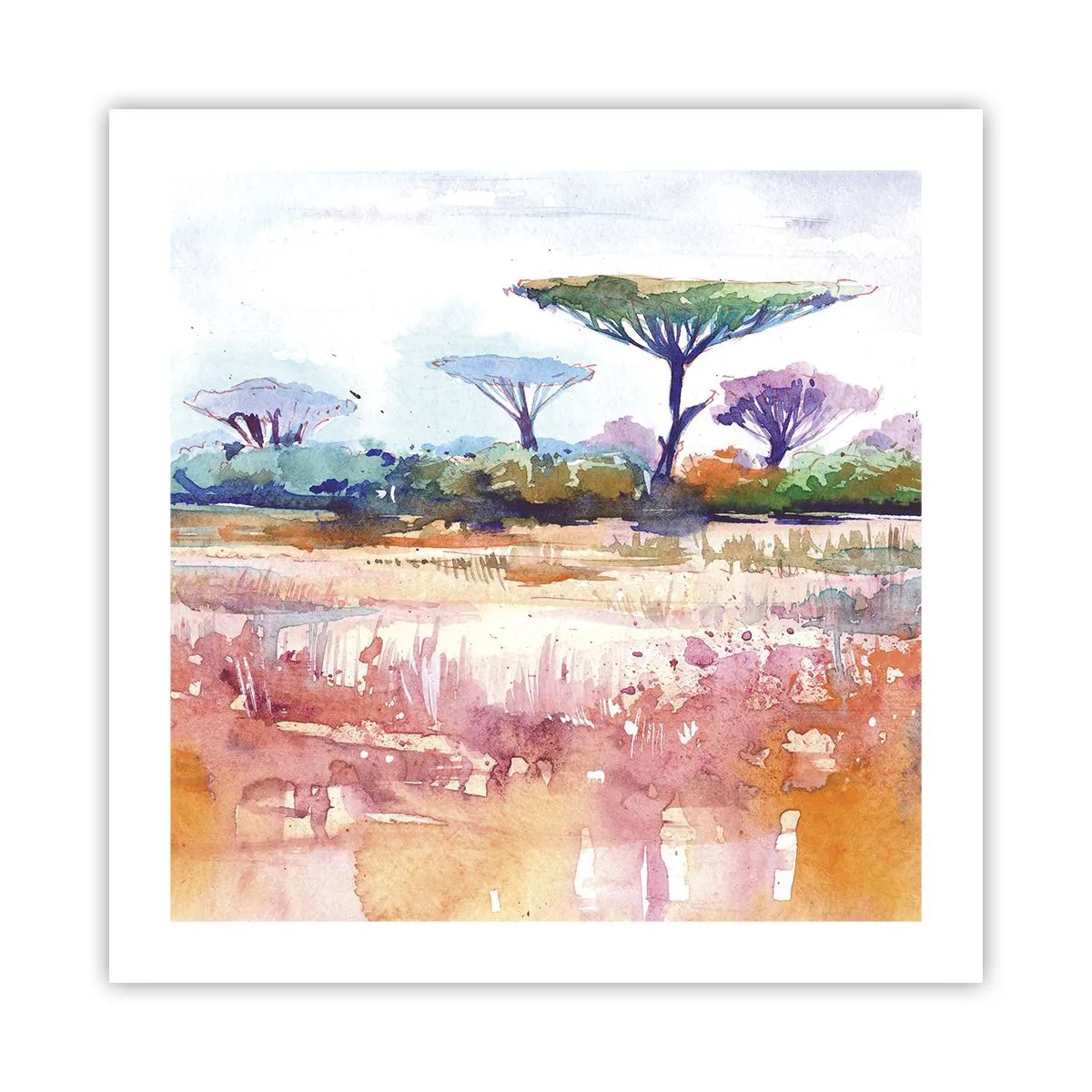 Poster - Culorile savanei - 50x50 cm