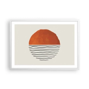 Poster în ramă albă - În stil japonez - 70x50 cm