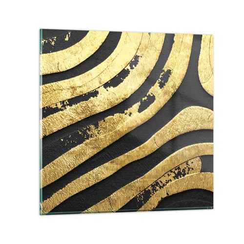 Tablou pe sticlă - Totul curge - 30x30 cm