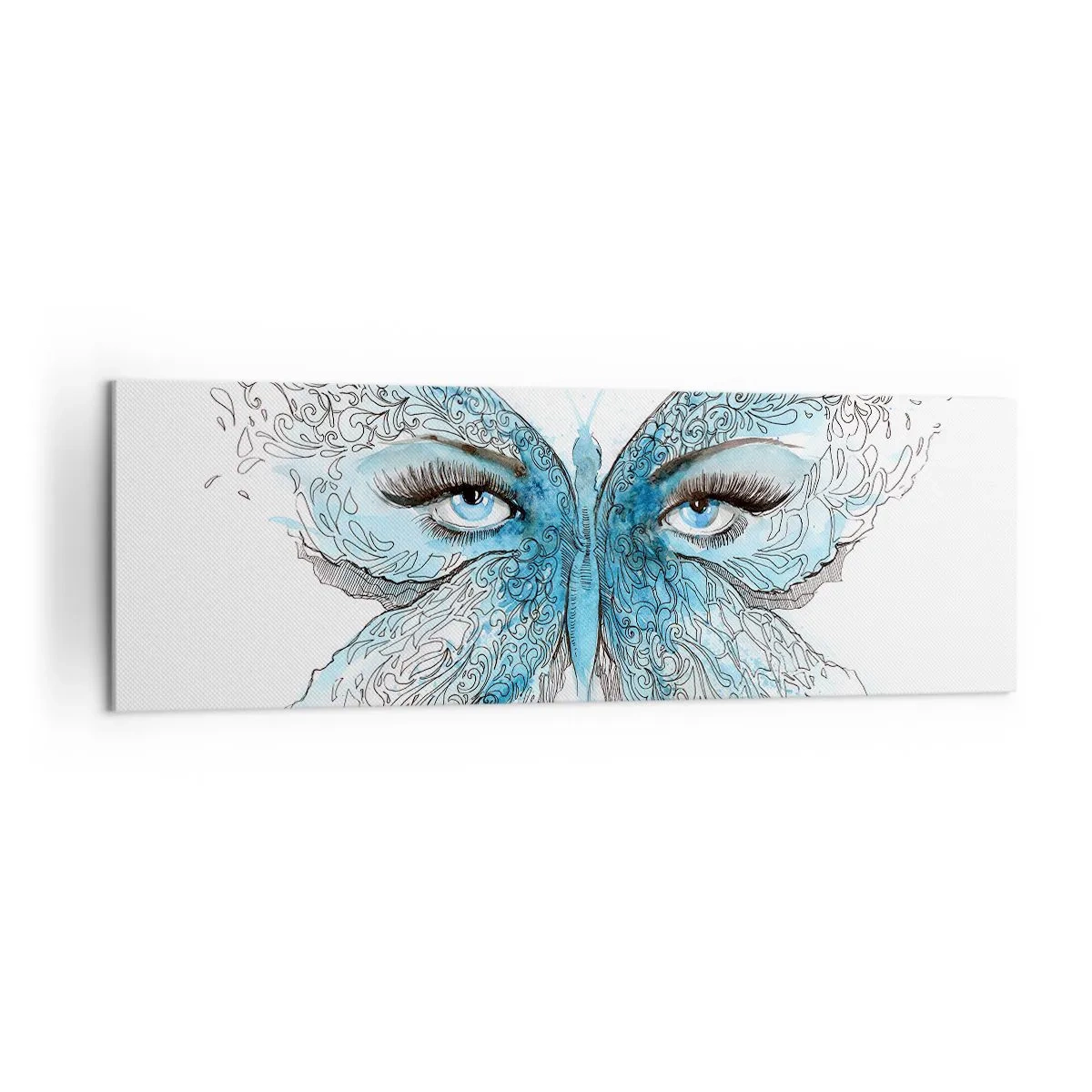 Tablou pe pânză - Polyommatus eros - 160x50 cm