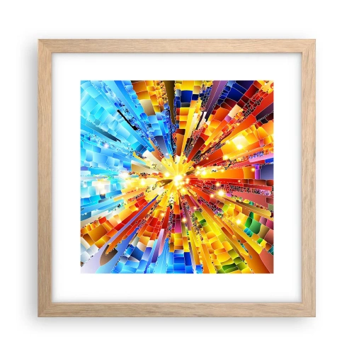 Poster în ramă de stejar deschis - In medias res - 30x30 cm