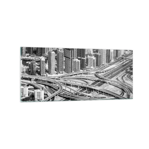 Tablou pe sticlă - Dubai - orașul imposibil - 120x50 cm
