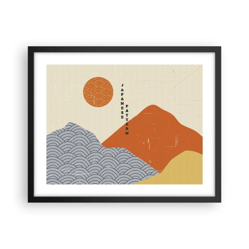 Poster în ramă neagră - În stil japonez - 50x40 cm