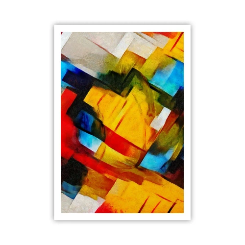 Poster - Sandviș multicolor - 70x100 cm