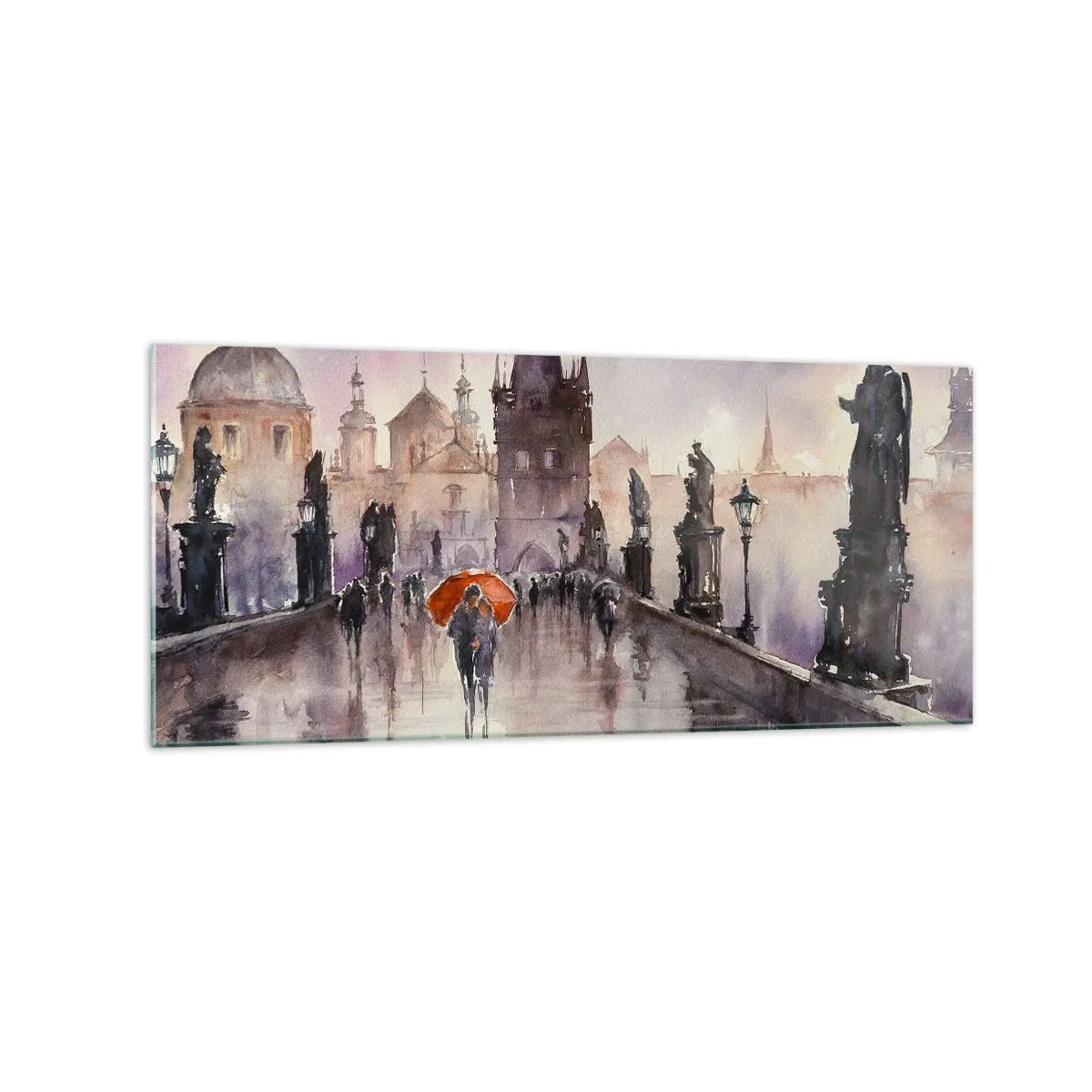 Tablou pe sticlă - Oamenii nu se schimbă - 120x50 cm