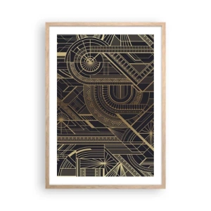 Poster în ramă de stejar deschis - Concepte, idei, planuri - 50x70 cm