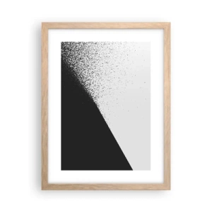 Poster în ramă de stejar deschis - Din ce în ce mai repede, din ce în ce mai mult - 30x40 cm