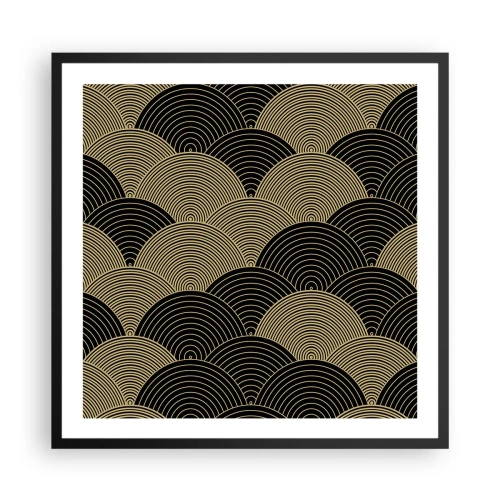 Poster în ramă neagră - Unitate în multiplicitate - 60x60 cm