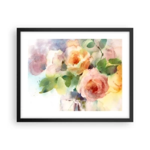 Poster în ramă neagră - Delicat ca o acuarelă - 50x40 cm