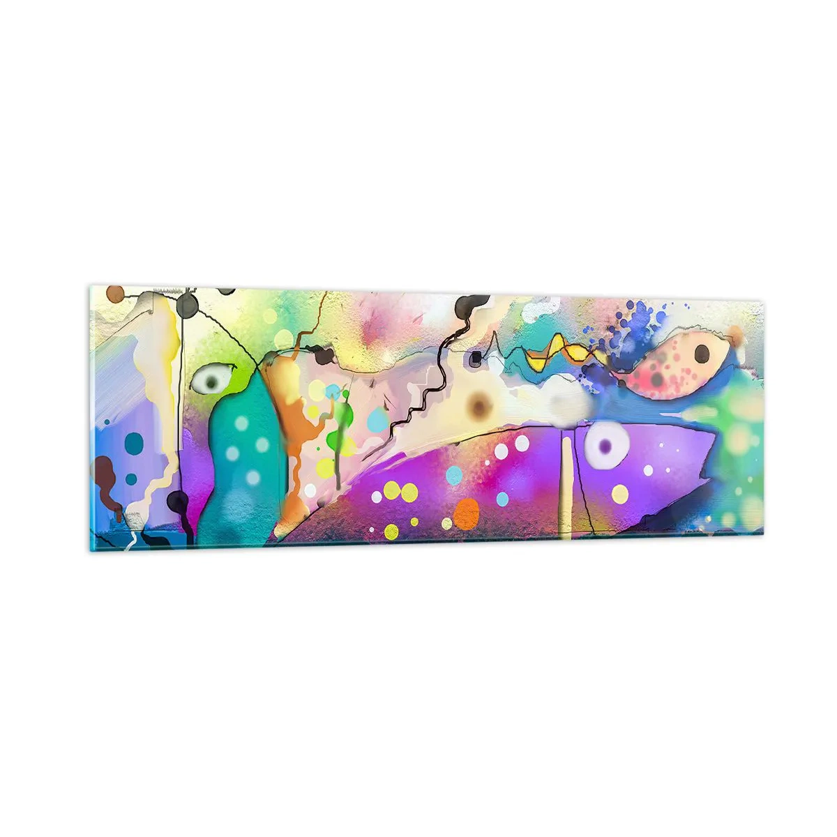 Tablou pe sticlă - Fără cuvinte! - 90x30 cm