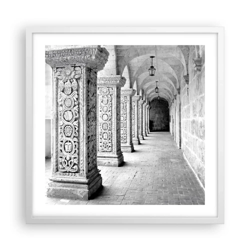 Poster în ramă albă - Și încotro…? - 50x50 cm