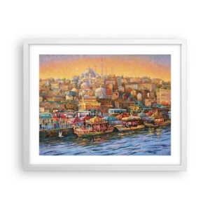 Poster în ramă albă - O poveste din Istanbul - 50x40 cm