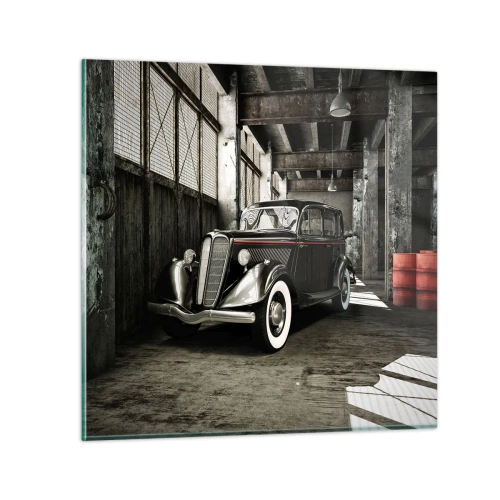 Tablou pe sticlă - Eleganța eternă a anilor `30 - 70x70 cm