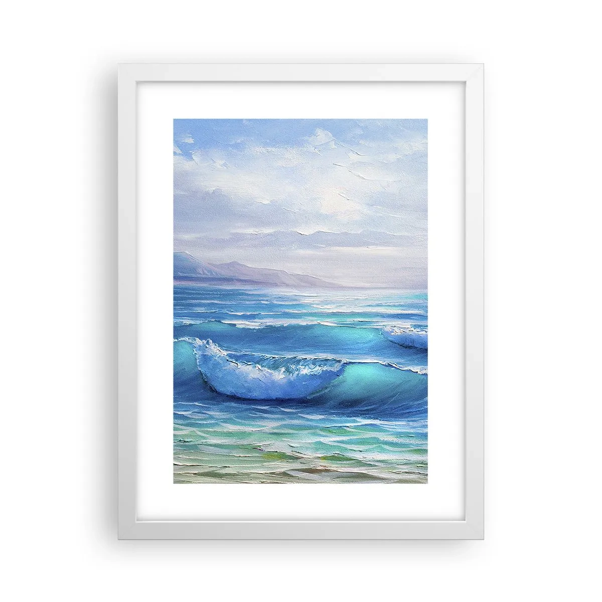 Poster în ramă albă - Oferă alinare - 30x40 cm