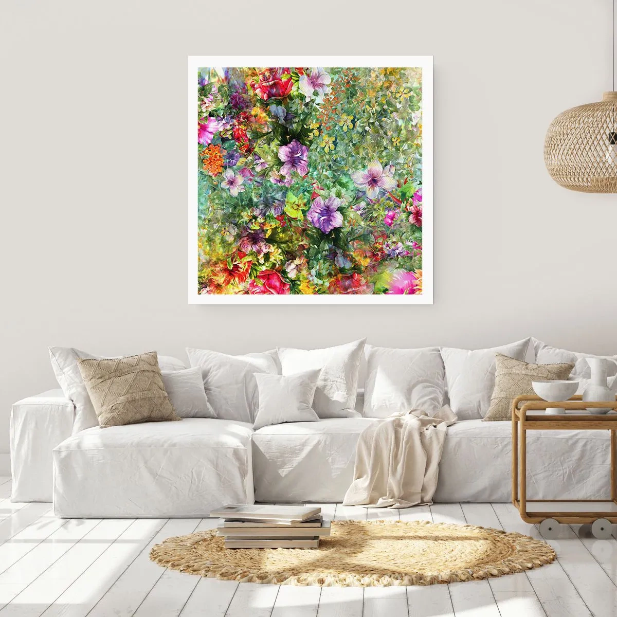 Poster - Să ne pierdem în flori - 50x50 cm