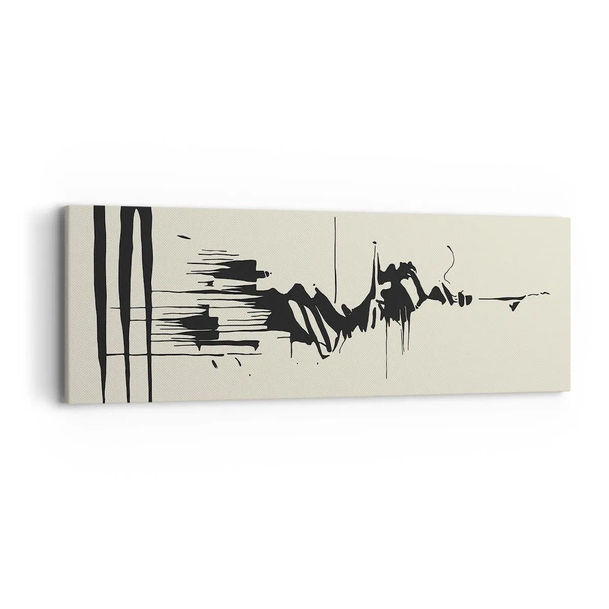 Tablou pe pânză - Abstracție pripită - 90x30 cm