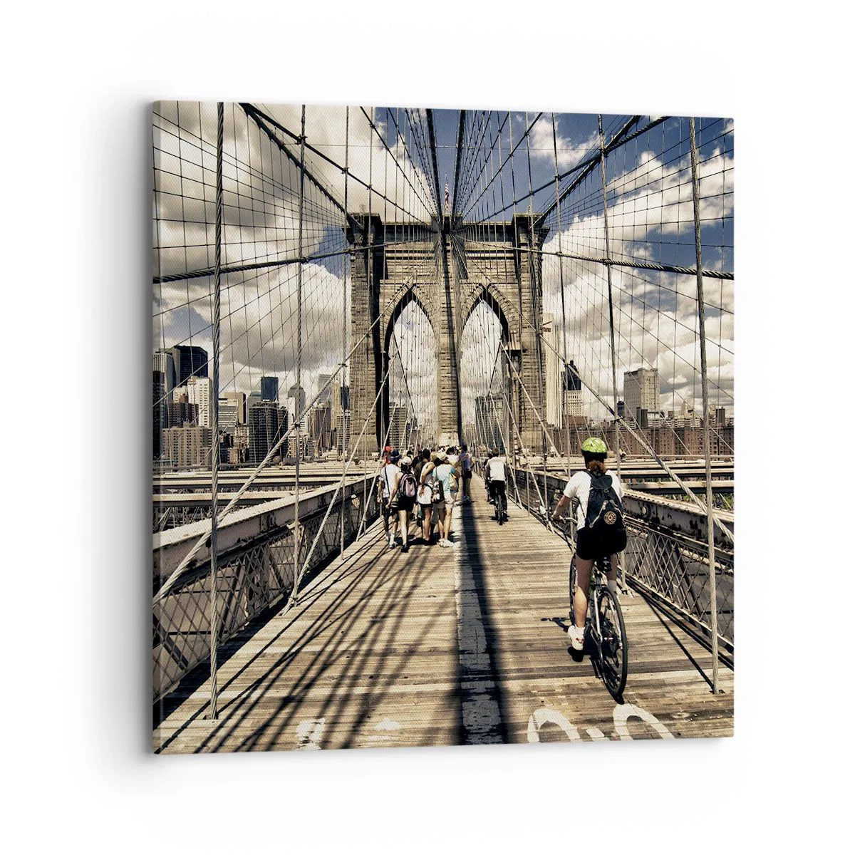 Tablou pe pânză - Chiar în inima orașului - 70x70 cm