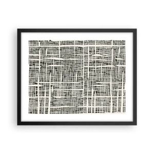Poster în ramă neagră - O compoziție țesută - 50x40 cm