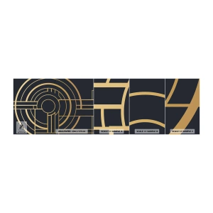 Mostră tapet autocolant Deluxe Sticker - Întoarcerea lucrurilor - Abstracția, Bucată, Grafică - 100x30 cm