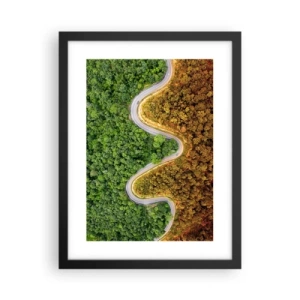 Poster în ramă neagră - Frontiere și defilee - 30x40 cm