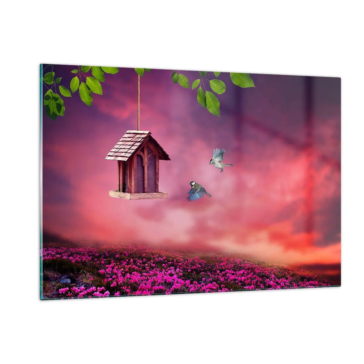 Tablou pe sticlă - Invitație la cină - 120x80 cm