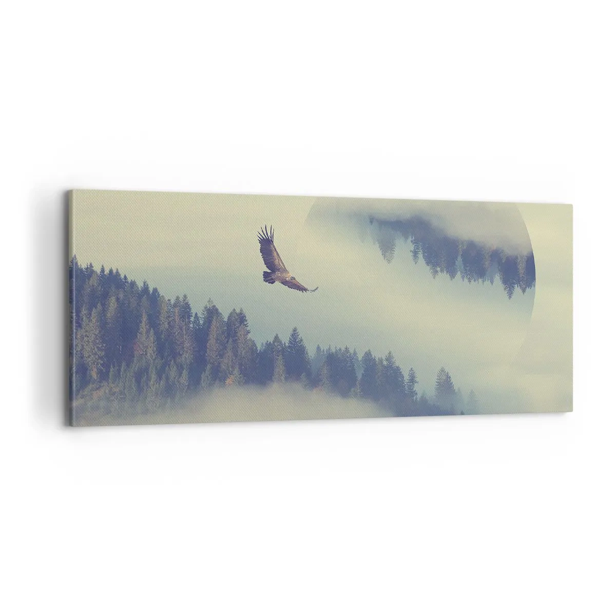 Tablou pe pânză - Am văzut umbra unui vultur - 100x40 cm