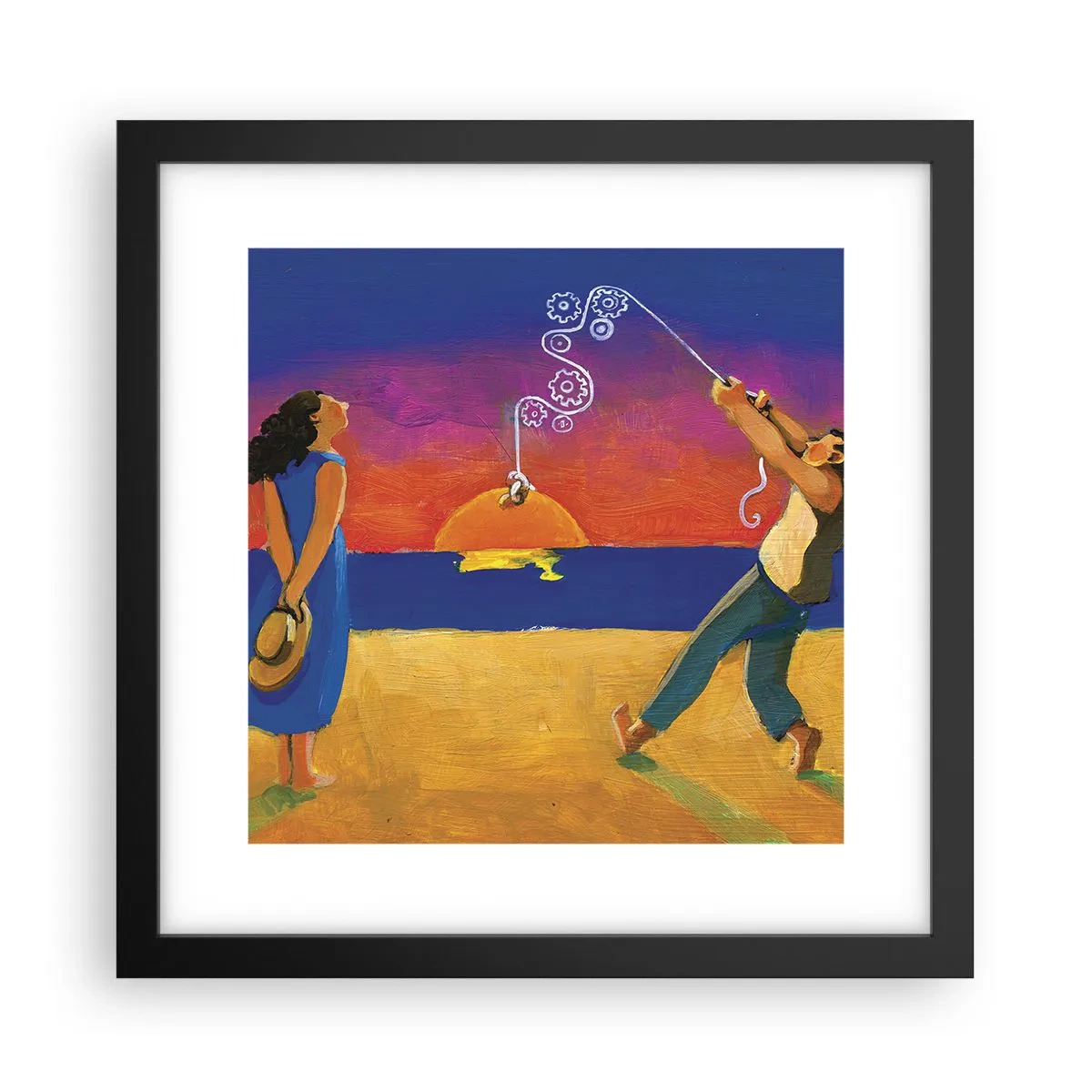 Poster în ramă neagră - Mai mult decât o stea din cer - 30x30 cm