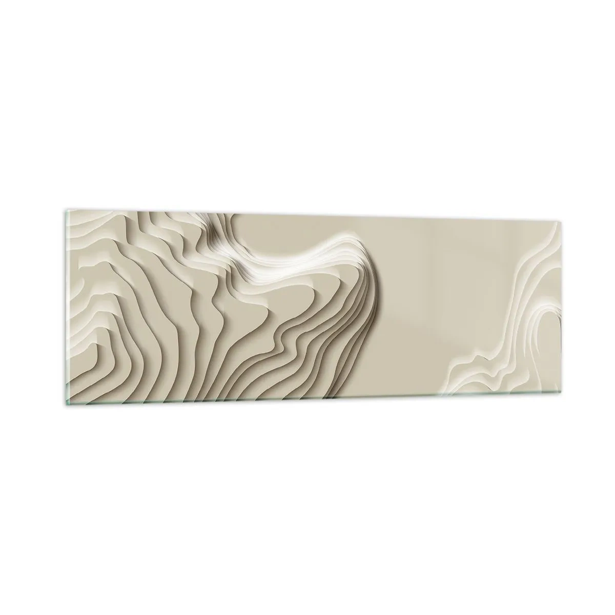 Tablou pe sticlă - Topografia artei - 90x30 cm
