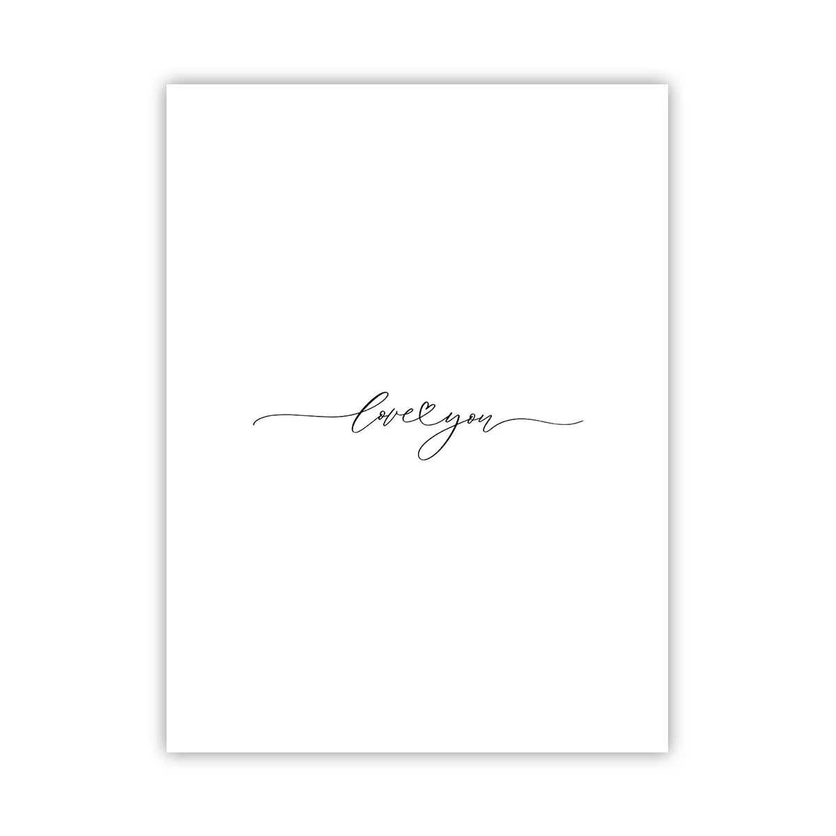 Poster - Negru pe alb - 30x40 cm