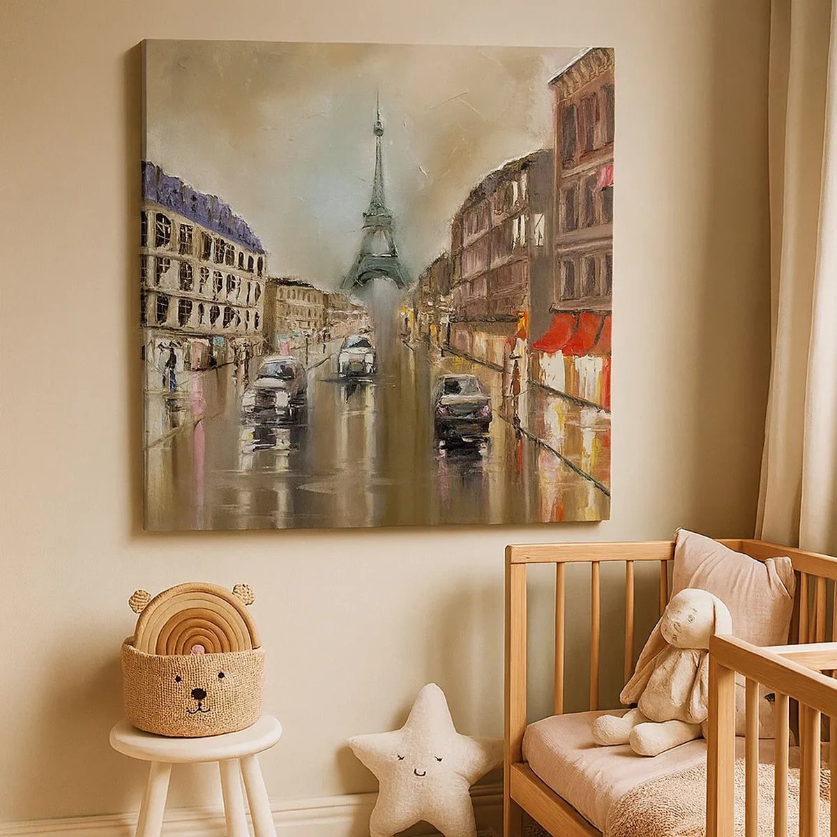 Tablou pe pânză - Singurul lucru care contează este ea - 30x30 cm