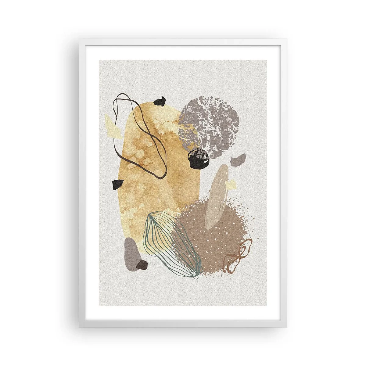 Poster în ramă albă - Fluiditatea aplicată - 50x70 cm
