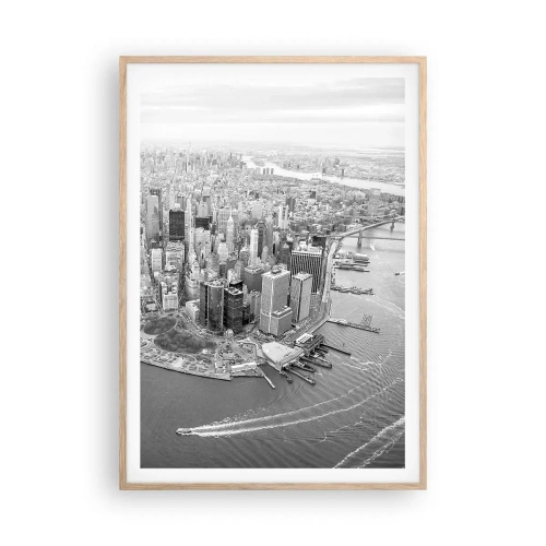 Poster în ramă de stejar deschis - Cum să nu iubești? - 70x100 cm