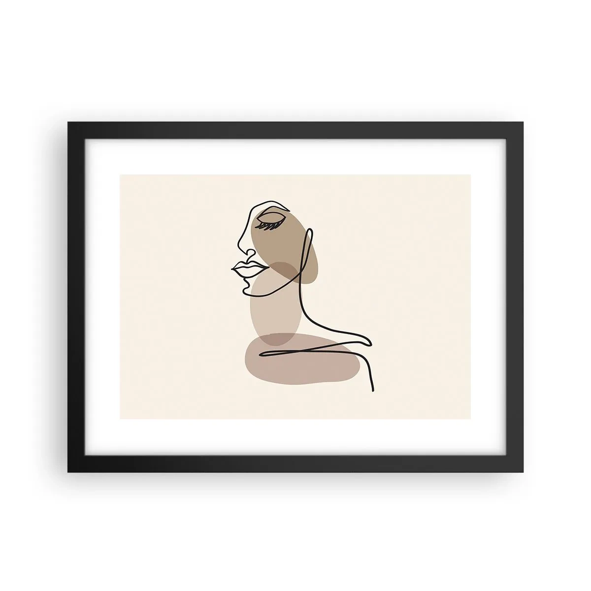 Poster în ramă neagră - Ascultându-se pe sine - 40x30 cm