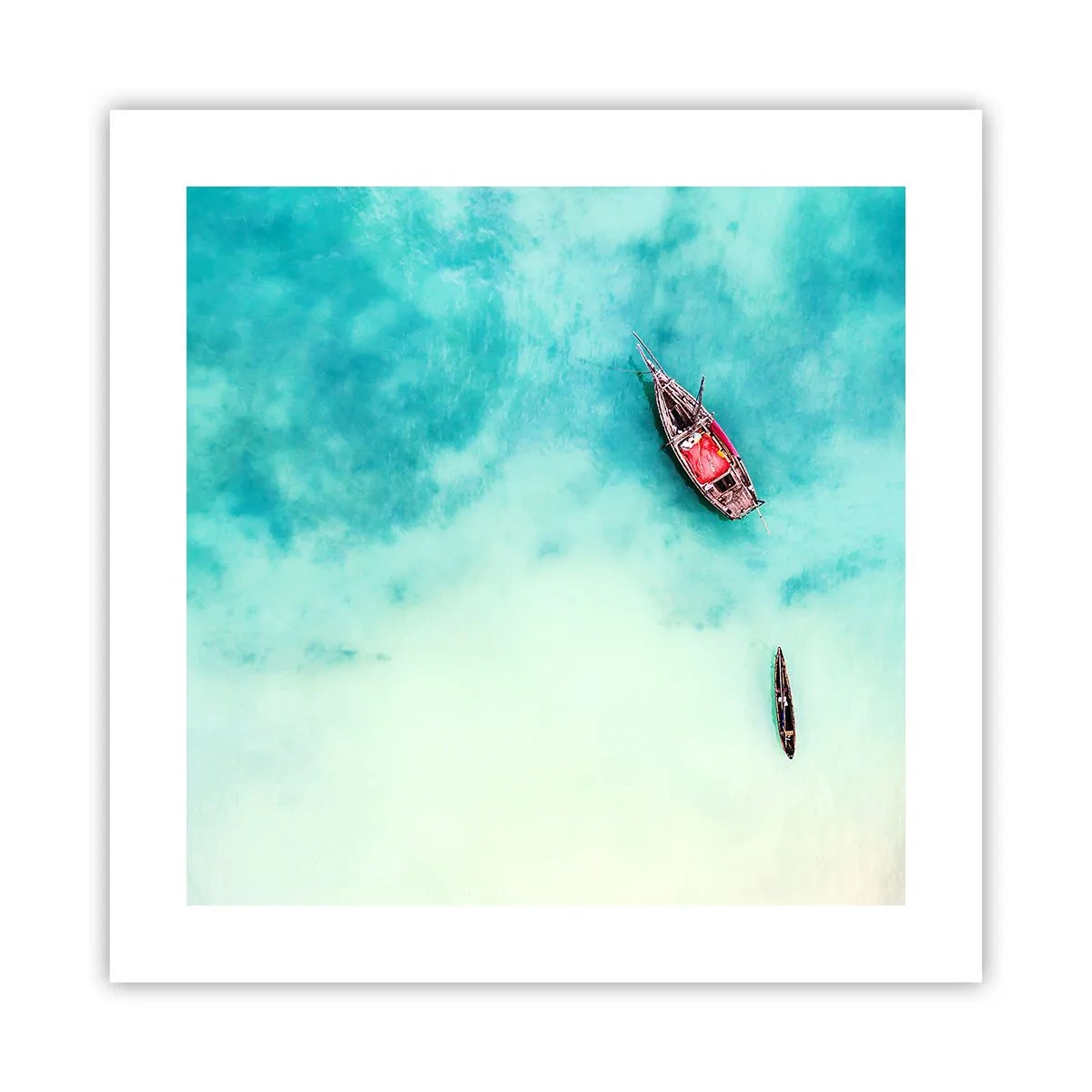 Poster - Pe plajele din Zanzibar, când apele în exces... - 40x40 cm